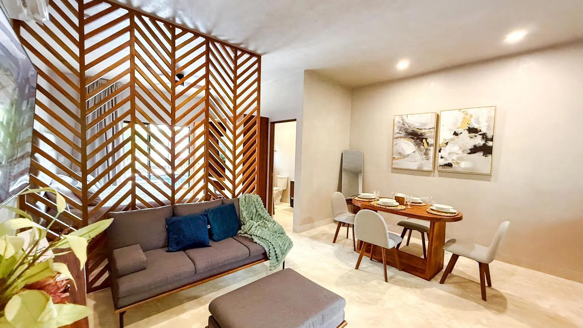 New Swim-Up Apartment King Bed Wifi Tulum